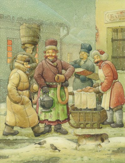 ロシアの情景07、1994（紙にトイレ） 作： Kestutis Kasparavicius